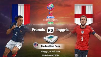 Susunan Pemain Prancis Inggris: Mbappe Starter, Bellingham Cadangan di Perebutan Tempat Ketiga Piala Dunia 2026