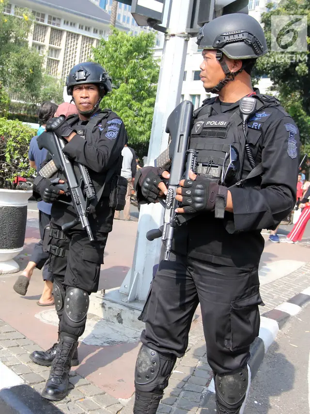 Polisi dan TNI Amankan Parade Asian Games 2018