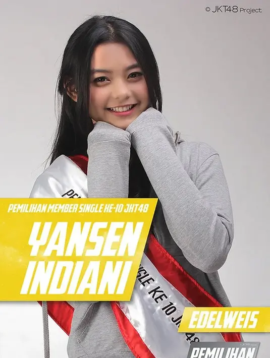 Yansen Indiani atau yang akrab disapa Cesen merupakan eks member JKT48 generasi ke-3. [Foto: Instagram/ceseniy].