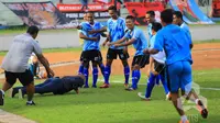 Nova Arianto sukses membawa timnya, Madiun Putra pesta gol ke gawang PSBI Kabupaten Blitar.