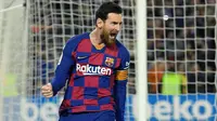 1. Lionel Messi (21 assist) - Selain banyak mencetak gol, Lionel Messi juga menjadi memiliki catatan apik dalam assist. Messi telah menyumbangkan 21 assist dari 31 laga bersama Barcelona di kompetisi La liga musim ini. (AFP/Lluis Gene)