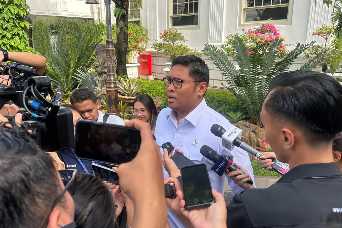 Wakil Menteri Pertanian (Wamentan) Sudaryono di Istana Negara, Jakarta, Rabu (12/3/2025) (Liputan6.com/Nanda Perdana Putra)