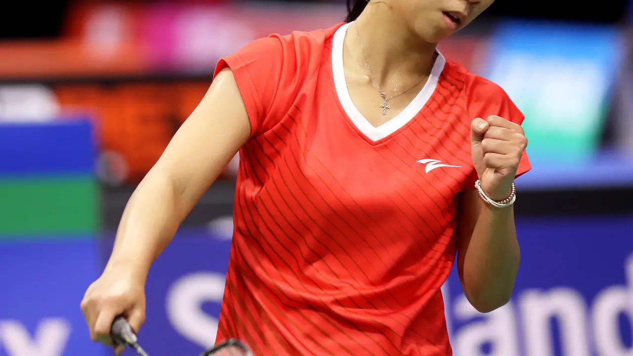Tunggal putri Lyanny Mainaky beraksi pada BWF World Championships 2017. (Badminton Photo)