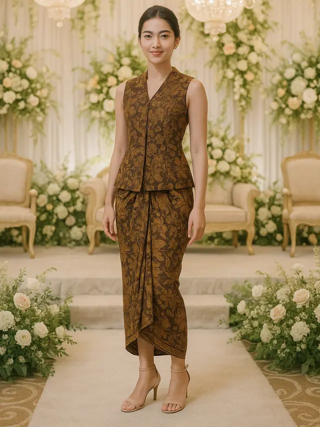 Padupadan Sandal dan Kebaya Batik untuk Hadiri Pesta Akad