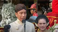 Jokowi menuturkan bahwa ia merasa lega dan bahagia proses akad nikah putra bungsunya, Kaesang Pangerep berjalan lancar. (Foto: Tangkapan Layar Youtube Joko Widodo)
