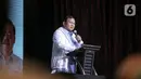 "Saya tegaskan kita perlu persatuan, kerukunan, berpikir baik, berpikir positif, Indonesia berada dalam keadaan yang sangat memungkinkan kita lompat untuk jadi negara hebat, saya kira itu," kata Prabowo. (Liputan6.com/Faizal Fanani)