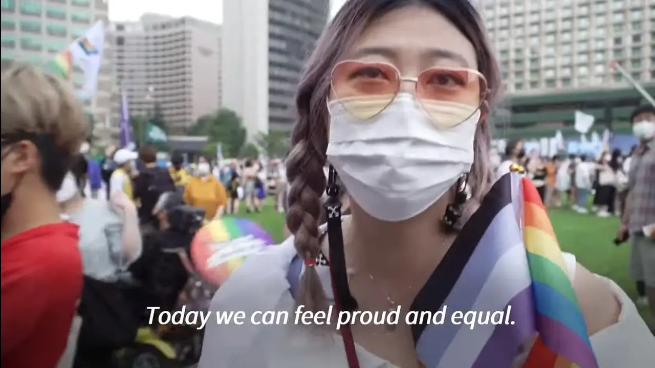 Aktivis Kim Hyun Jung merasa bangga karena festival LGBTQ di Seoul, Korea Selatan.