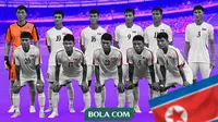 Asian Games - Ilustrasi Timnas Korea Utara U-24 (Bola.com/Adreanus Titus)