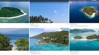 Penampakan situs online yang menjual pulau di Indonesia.