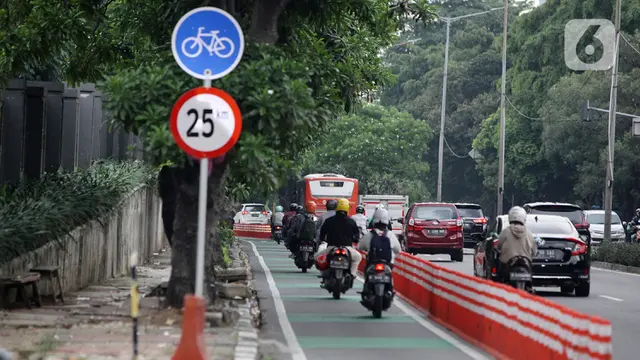 Jalur Khusus Sepeda di Ibukota Akan Dievaluasi