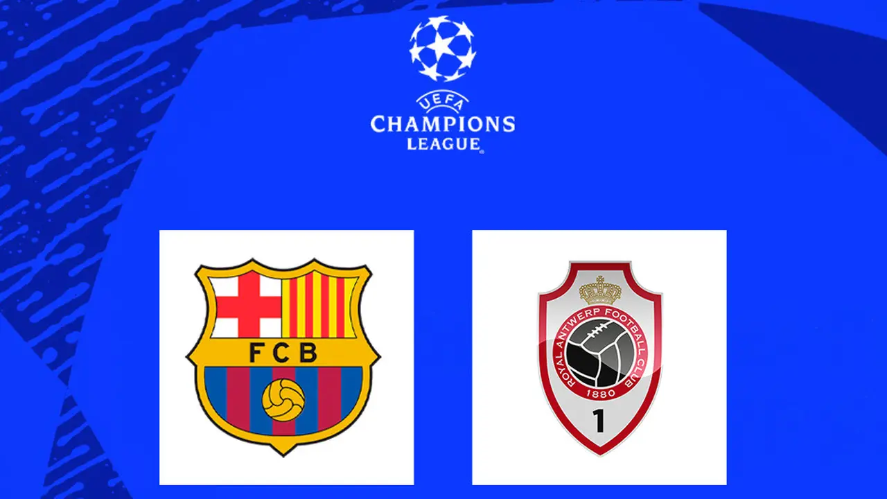 Liga Champions - Barcelona Vs Royal Antwerp