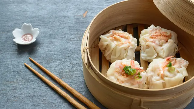Ilustrasi dimsum kepiting