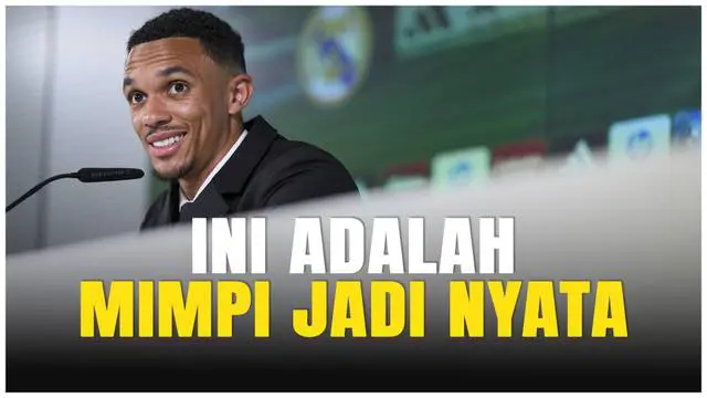 Trent Alexander-Arnold, resmi bergabung dengan Real Madrid! Dalam konferensi pers pertamanya sebagai pemain Los Blancos, Trent menyebut bahwa bergabung dengan klub raksasa Spanyol ini adalah mimpi masa kecil yang akhirnya jadi kenyataan.