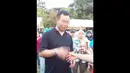 Kericuhan terjadi saat penyelenggaraan pemilihan presiden 2014 di Victoria Park, Causeway Bay, Hongkong, Minggu (6/7/2014) Karena celetukan dari oknum panitia (twitter.com)