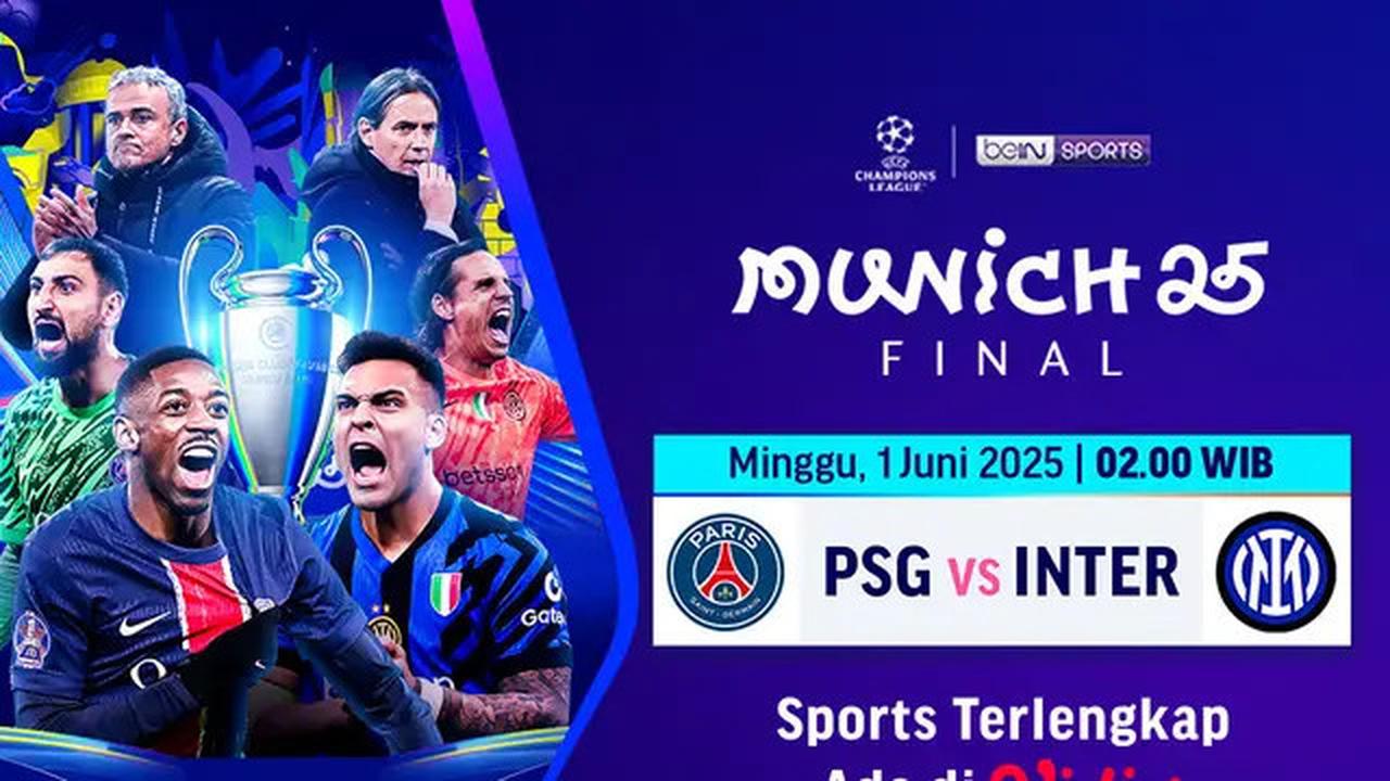 Saksikan Live Streaming PSG Vs Inter Milan, Kick-Off 02.00 WIB Malam ini