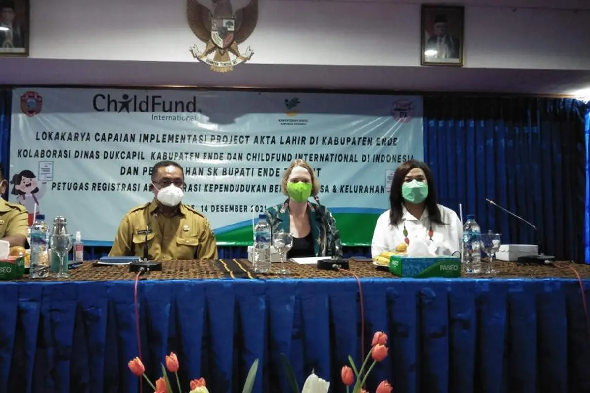 Program Akta Kelahiran Childfund bersama Pemkab Ende menyasar 30 desa. (Istimewa)