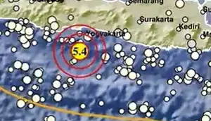 Gempa Magnitudo 5,4 Guncang Cilacap Jateng