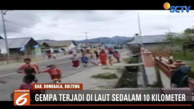 Gempa kembali guncang Donggala, Sulawesi Tengah. Gempa berkekuatan 5 SR di kedalaman 10 kilometer di bawah laut.