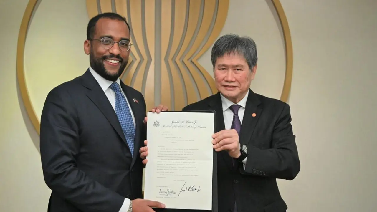 Dubes AS Yohannes Abraham Serahkan Surat Kepercayaan kepada Sekjen ASEAN (Kedubes AS)