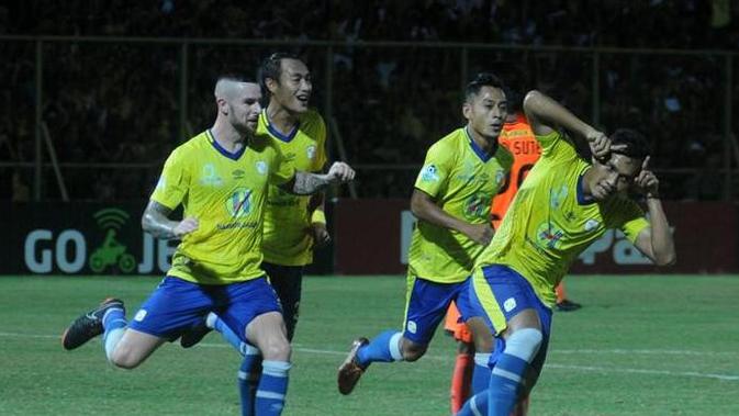 Barito Putera menjadi tim yang paling subur hingga putaran pertama Liga 1 2018 dengan koleksi 30 gol dalam 17 laga yang dimainkan. (dok. Liga Indonesia Baru)