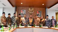 Rapat Pimpinan MPR RI berlangsung di Ruang Rapat Pimpinan MPR RI, di kawasan gedung MPR Jakarta, Rabu (9/10/19).