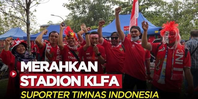 VIDEO: Suporter Timnas Indonesia Ramaikan Stadion KLFA Jelang Matchday Kedua Piala AFF 2022