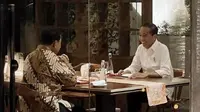 Menteri Pertahanan (Menhan) sekaligus calon presiden (capres) nomor urut 2, Prabowo Subianto makan malam bersama Presiden Joko Widodo (Jokowi) pada Jumat (6/1/2024). (Tangkapan Layar Instagram @prabowo)