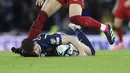 Kebobolan membuat Spanyol bermain lebih agresif. Skor 1-0 bertahan selama 45 menit. (AP Photo/Scott Heppell)