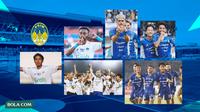 Kolase - Selebrasi Gol PSIM dari musim ke musim dan angkat trofi Liga 2 (Bola.com/Adreanus Titus)
