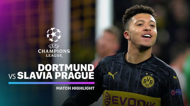 Berita Video Highlights Liga Champions, Borussia Dortmund Vs Slavia Praha 2-1