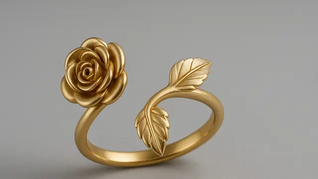 7 Model Cincin Emas Bunga Mawar, Elegan dan Unik untuk Segala Momen