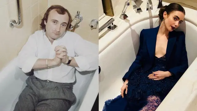 Lily Collins bandingkan dirinya dengan sang ayah, Phil Collins