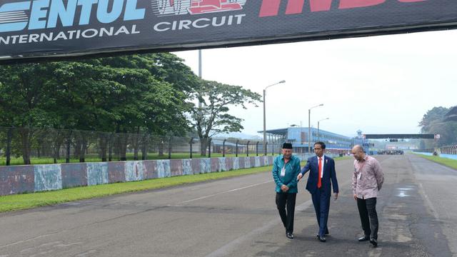 Jokowi Tinjau Sirkuit Sentul