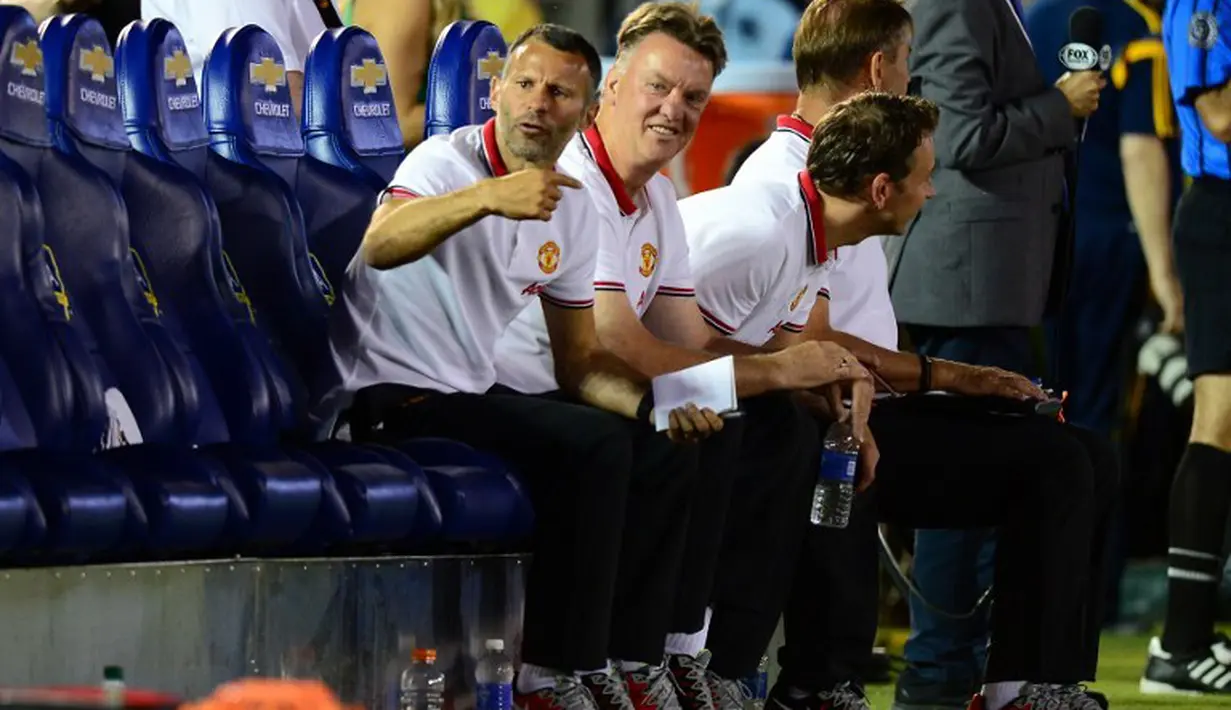 Ryan Giggs saat ini menjadi asisten pelatih Manchester United. (AFP/Frederic J. Brown)