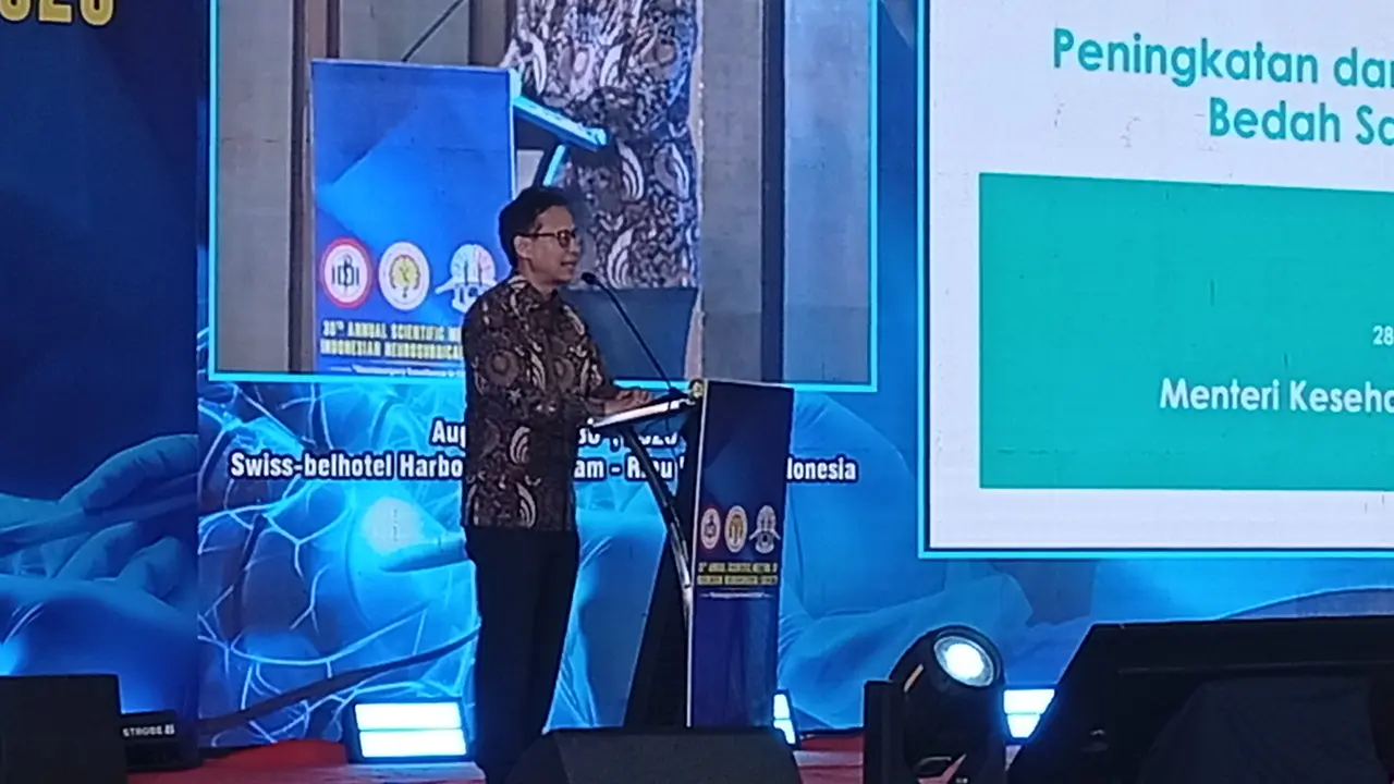 Menkes Budi Gunadi mengatakan stroke salah satu penyebab kematian tertinggi di Indonesia tapi dari segi klaim BPJS Kesehatan tidak teratas. (Foto: Liputan6.com/Ajang Nurdin)