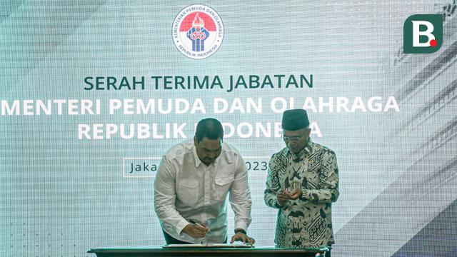 Serah Terima Jabatan Menteri Pemuda dan Olahraga Tahun 2023