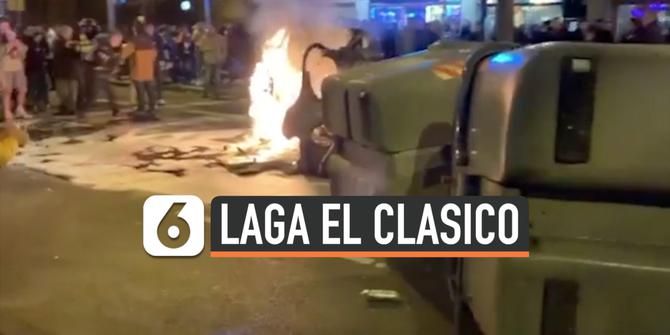VIDEO: Kerusuhan Pecah Sebelum Laga El Clasico Digelar