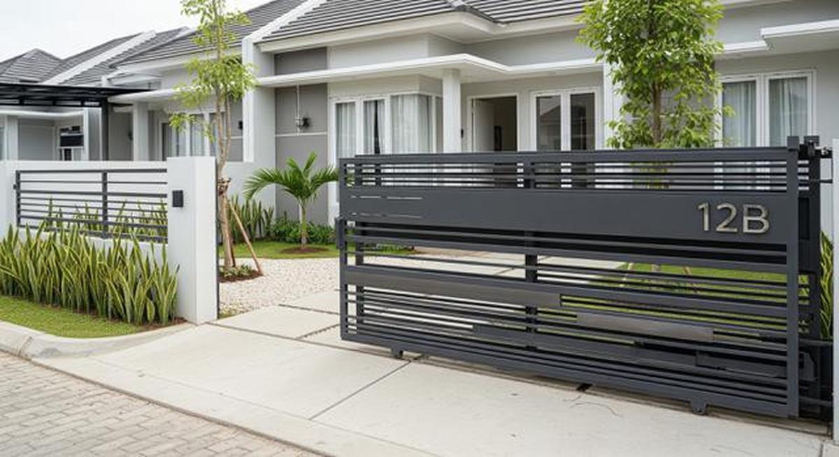 8 Model Pagar Besi Sliding Minimalis 2025, Cocok untuk Rumah di Lahan Terbatas