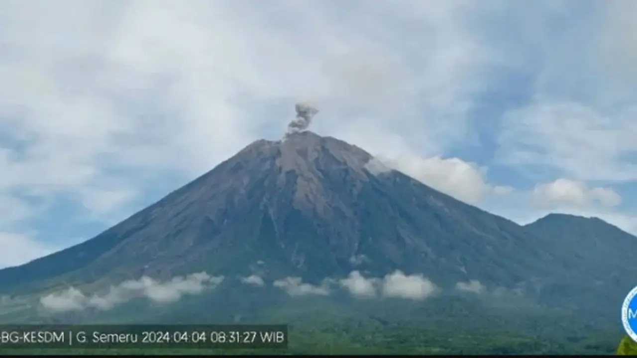 Gunung Semeru kembali erupsi hingga 3 kali, tinggi letusan capai 700 meter di atas permukaan laut (Istimewa)