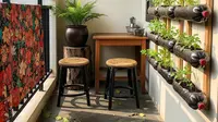7 Desain Teras Kecil Rumah Kontrakan dengan Kebun Pot Bekas, Estetik dan Murah