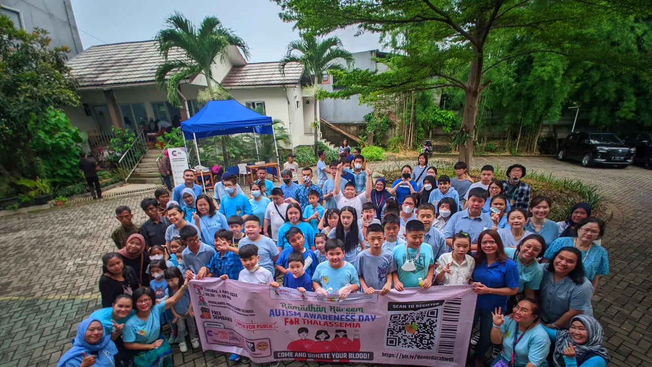 Aksi sosial donor darah digelar di Sekolah Woodlands Montessori, Jakarta Barat