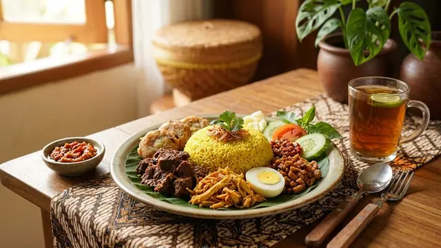 Resep Nasi Kuning Cokot/AI Generated