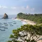 Pemadangan Pantai Papuma Jember dari ketinggian 100 meter (Istimewa)