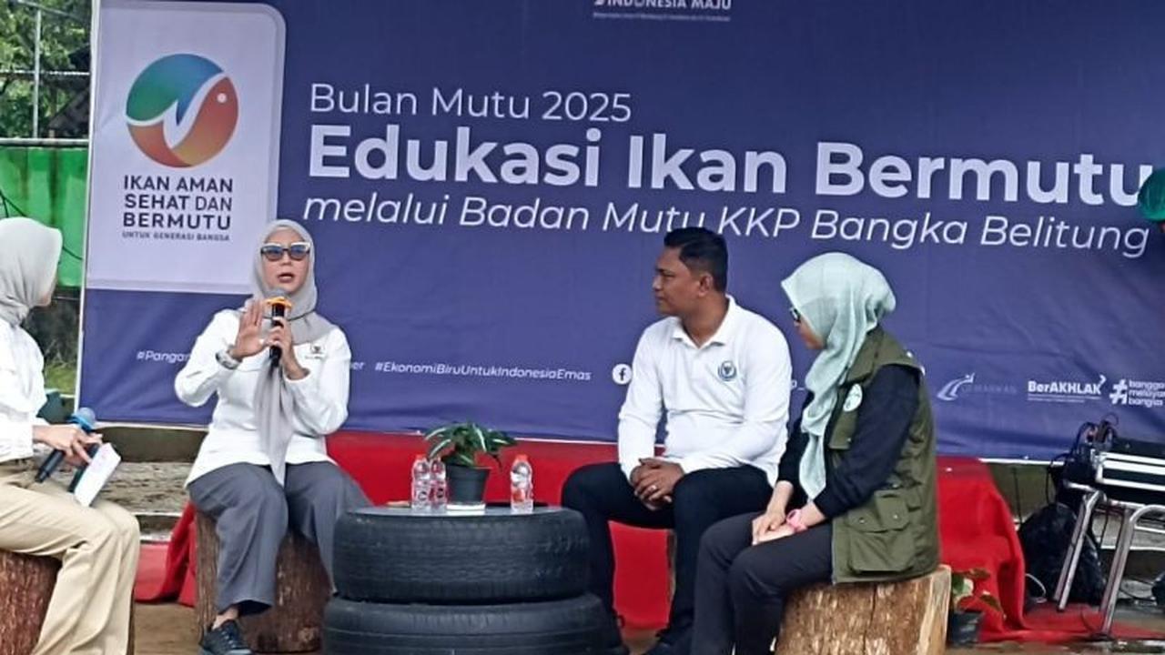 Badan Mutu KKP Babel Bagikan Satu Ton Udang, Perkuat SDM dan Atasi Stunting