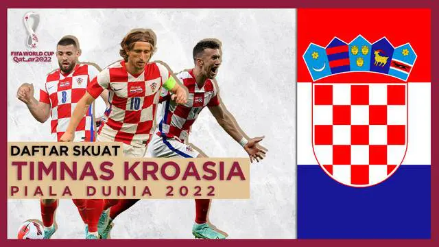 MOTION GRAFIS: Skuat Timnas Kroasia di Piala Dunia 2022, Luka Modric Siap Ulangi Memori 2018
