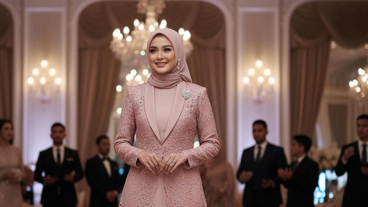 8 Trend Warna Gamis Blazer Brokat 2025, Cocok untuk Tampil Anggun di Berbagai Acara