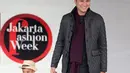 Sejak lama anak pasangan Titi Kamal dan Christian Sugiono mendapat tawaran fashion show. Namun baru dalam acara Jakarta Fashion Week 2017 tawaran untuk putranya Arjuna Zayan Sugiono di ambil. (Deki Prayoga/Bintang.com)