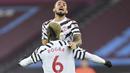 Pogba menunjukkan bahwa ia masih gelandang kelas dunia berkat golnya yang spektakuler melawan West Ham. (Foto: Justin Setterfield/Pool Via AP)