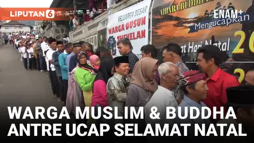 VIDEO: Natal 2023, Warga Muslim dan Buddha di Semarang Antre Selamati Umat Nasrani