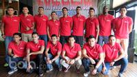 Tim Voli Putra Bank Sumsel Babel saat peluncuran di Hotel Century, Jakarta, (8/1/2017). (Bola.com/Nicklas Hanoatubun)